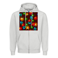 Dove Grey christmas lights seamless pattern Zipper Hoodie - BundleAndBundleShop