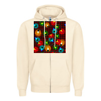 Sandshell christmas lights seamless pattern Zipper Hoodie - BundleAndBundleShop