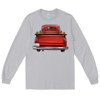 Moon Dust western red truck back view Long Sleeve Tee - FaDigitalArtStudio