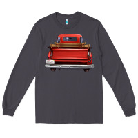 Smoke western red truck back view Long Sleeve Tee - FaDigitalArtStudio