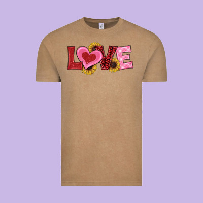 Valentine's Day Love Sunflowers Vintage Tee Designed By Ranaportraitstore