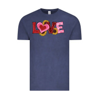 Vintage Denim valentine's day love sunflowers Vintage Tee - RanaPortraitStore