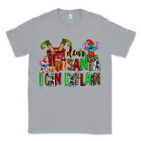 Heather Grey cup of chocolate and  with christmas stitch elf Classic Tee - AdoDesignShop