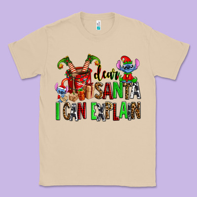Cup Of Chocolate And  With Christmas Stitch Elf Classic Tee Designed By Adodesignshop