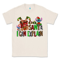 Natural cup of chocolate and  with christmas stitch elf Classic Tee - AdoDesignShop