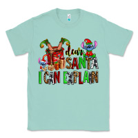 Seafoam cup of chocolate and  with christmas stitch elf Classic Tee - AdoDesignShop