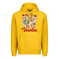 Lemon be my valentine with playing cards and key Premium Hoodie - AdoDesignShop