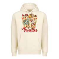 Tofu be my valentine with playing cards and key Premium Hoodie - AdoDesignShop
