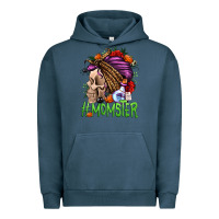 Pigment Midnight Navy momster halloween momlife Urban Hoodie - Jasminsmagicworld