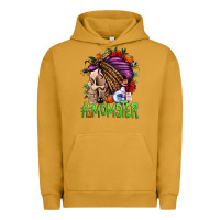 Pigment Peanut Butter momster halloween momlife Urban Hoodie - Jasminsmagicworld
