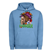 Pigment Pebble Blue momster halloween momlife Urban Hoodie - Jasminsmagicworld