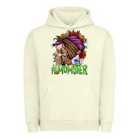 Pigment Pistachio momster halloween momlife Urban Hoodie - Jasminsmagicworld