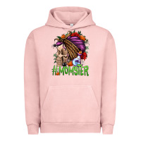Pigment Salmon momster halloween momlife Urban Hoodie - Jasminsmagicworld