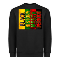 Black black history month periodt Heavyweight Sweatshirt - Zillion Design Studio