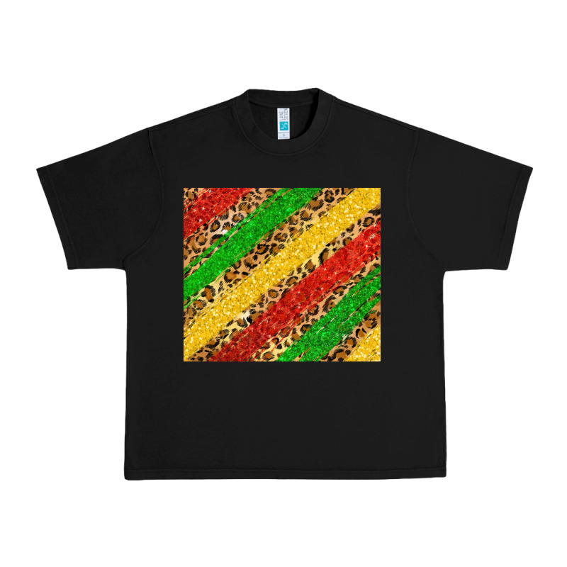 African Colors Leopard Urban Heavy Tee by Zillion Design Studio | Teevron