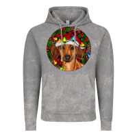 Cloud Rock Christmas Dachshund Vintage Hoodie - RanaPortraitStore