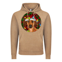 Vintage Coffee Christmas Dachshund Vintage Hoodie - RanaPortraitStore