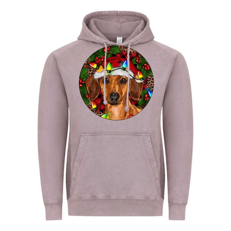 Christmas Dachshund Vintage Hoodie by RanaPortraitStore | Teevron