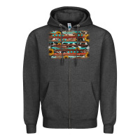 Charcoal Heather sunflower gemstone background Zipper Hoodie - JahusDesignShop