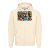 Sandshell sunflower gemstone background Zipper Hoodie - JahusDesignShop