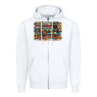 White sunflower gemstone background Zipper Hoodie - JahusDesignShop