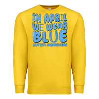 Lemon in april we wear blue autism awareness Premium Sweatshirt - MaliasSmallBusiness