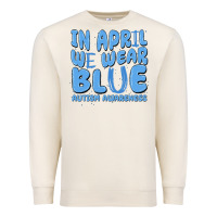 Sandshell in april we wear blue autism awareness Premium Sweatshirt - MaliasSmallBusiness