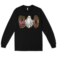 Black boo ghost Long Sleeve Tee - RacoonDesign