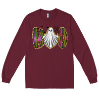 Burgundy boo ghost Long Sleeve Tee - RacoonDesign