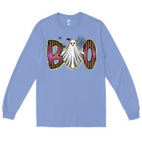 Colony Blue boo ghost Long Sleeve Tee - RacoonDesign