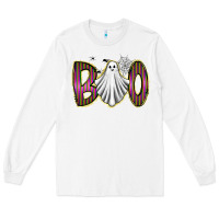 White boo ghost Long Sleeve Tee - RacoonDesign
