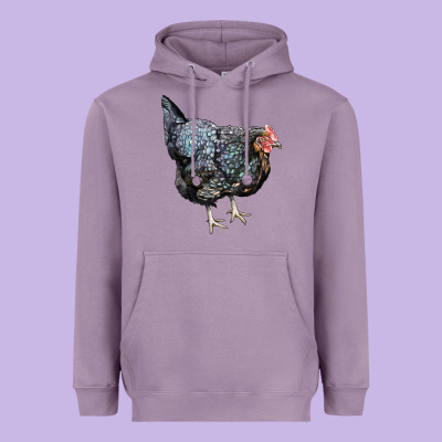 Jersey Giant Chicken Heavyweight Hoodie Designed By Lillyallendesigns
