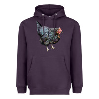 Plum jersey giant chicken Heavyweight Hoodie - LillyAllenDesigns
