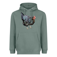 Sage jersey giant chicken Heavyweight Hoodie - LillyAllenDesigns
