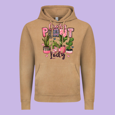 Crazy Plant Lady Houseplants Vintage Hoodie Designed By Jahusdesignshop