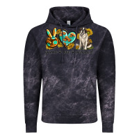 Cloud Black peace love st. bernard Vintage Hoodie - texasbilliewilder