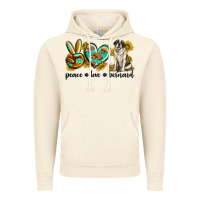 Vintage Artic peace love st. bernard Vintage Hoodie - texasbilliewilder