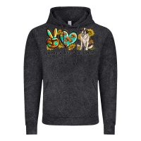Vintage Black peace love st. bernard Vintage Hoodie - texasbilliewilder