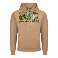 Vintage Coffee peace love st. bernard Vintage Hoodie - texasbilliewilder