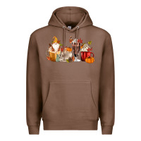 Chestnut Fall Gnome Coffee Cups Premium Hoodie - MaliasSmallBusiness