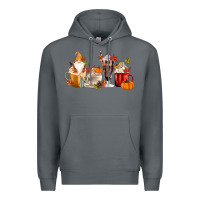 Rock Fall Gnome Coffee Cups Premium Hoodie - MaliasSmallBusiness
