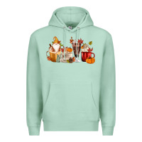 Seafoam Fall Gnome Coffee Cups Premium Hoodie - MaliasSmallBusiness