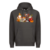 Smoke Fall Gnome Coffee Cups Premium Hoodie - MaliasSmallBusiness