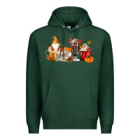 Sports Green Fall Gnome Coffee Cups Premium Hoodie - MaliasSmallBusiness