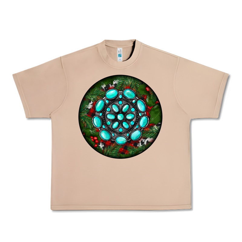 Christmas Round Turquoise Gemstone Urban Heavy Tee by RanaPortraitStore | Teevron