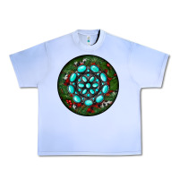 Grape Ice Christmas Round Turquoise Gemstone Urban Heavy Tee - RanaPortraitStore