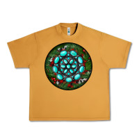 Peanut Butter Christmas Round Turquoise Gemstone Urban Heavy Tee - RanaPortraitStore