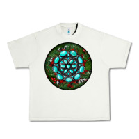Pistachio Christmas Round Turquoise Gemstone Urban Heavy Tee - RanaPortraitStore