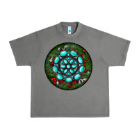 Tornado Christmas Round Turquoise Gemstone Urban Heavy Tee - RanaPortraitStore