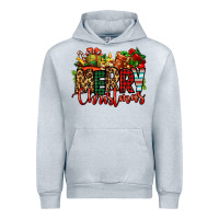 Heather Grey merry Christmas Urban Hoodie - Jasminsmagicworld